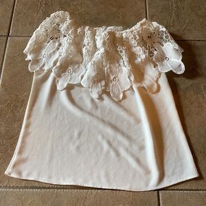 🌻3/$20🌻White Lace Off the Shoulder Top